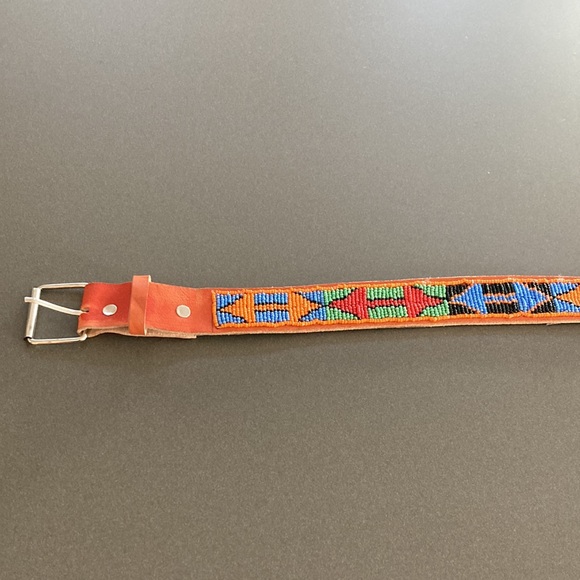 Hand-Beaded African Belt - Picture 2 of 6